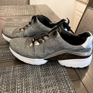 Super Sparkly silver and rhinestone Michael Kors sneakers - women’s size 11